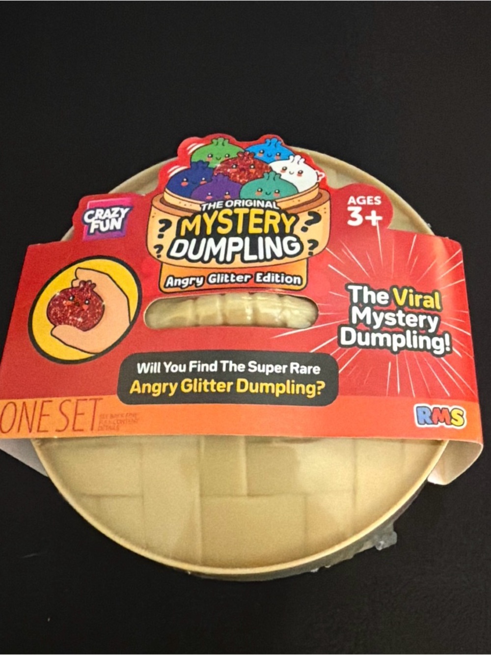 The Original Mystery Dumpling - Angry Glitter Edition (Red/Beige)